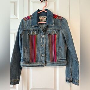 Hot Kiss cropped denim jacket.